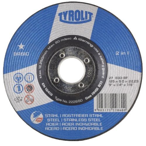 Lihvketas Tyrolit A 30 BF; 125x6 mm; 1 tk