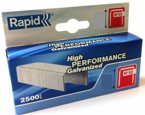 Klambrid Rapid; 11,4x12 mm; 2500 tk.; tüüp 53