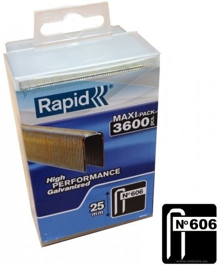 Klambrid Rapid; 6x25 mm; 3600 tk.; tüüp 606
