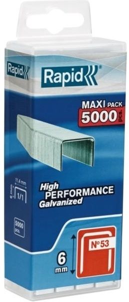 Klambrid Rapid; 11,4x6 mm; 5000 tk.; tüüp 53