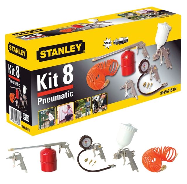 Suruõhu tööriistakomplekt värvimiseks ja puhumiseks Stanley KIT8