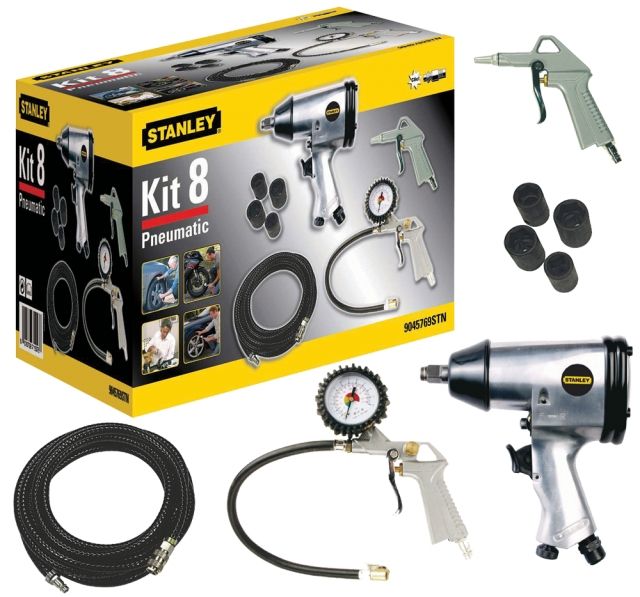 Suruõhu tööriistakomplekt kruvide kruvimiseks ja puhumiseks Stanley 9045769STN