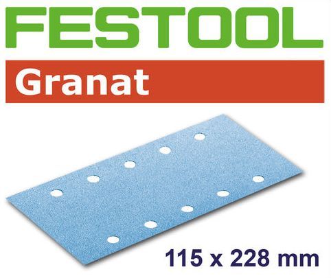 Lihvimispaber plaatlihvimismasinale Granat; 115x228 mm; P180; 100 tk