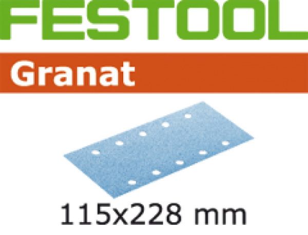 Lihvimispaber plaatlihvimismasinale Granat; 115x228 mm; P60; 50 tk