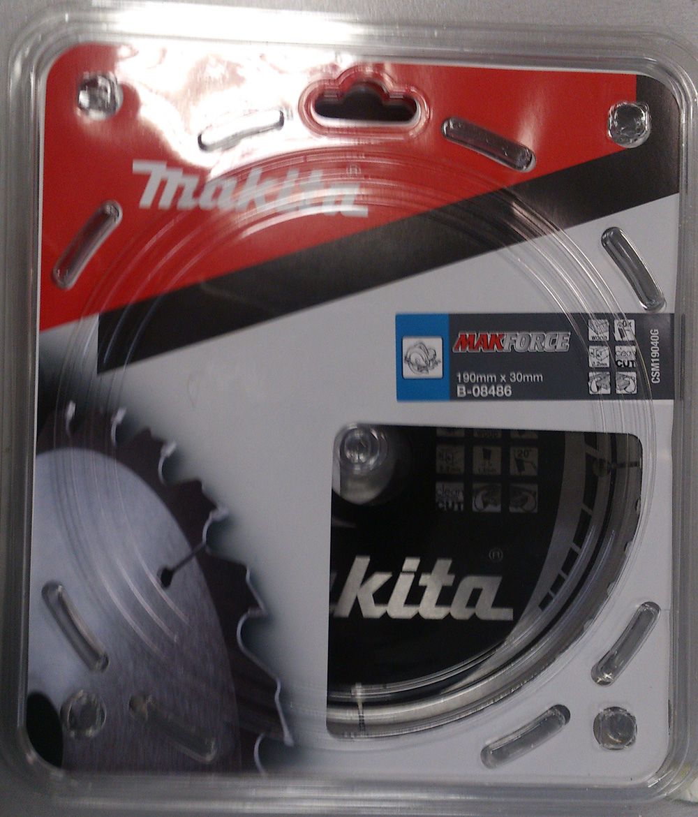 Saeketas puidule Makita; 190x2,2x30,0 mm; Z40; 20°