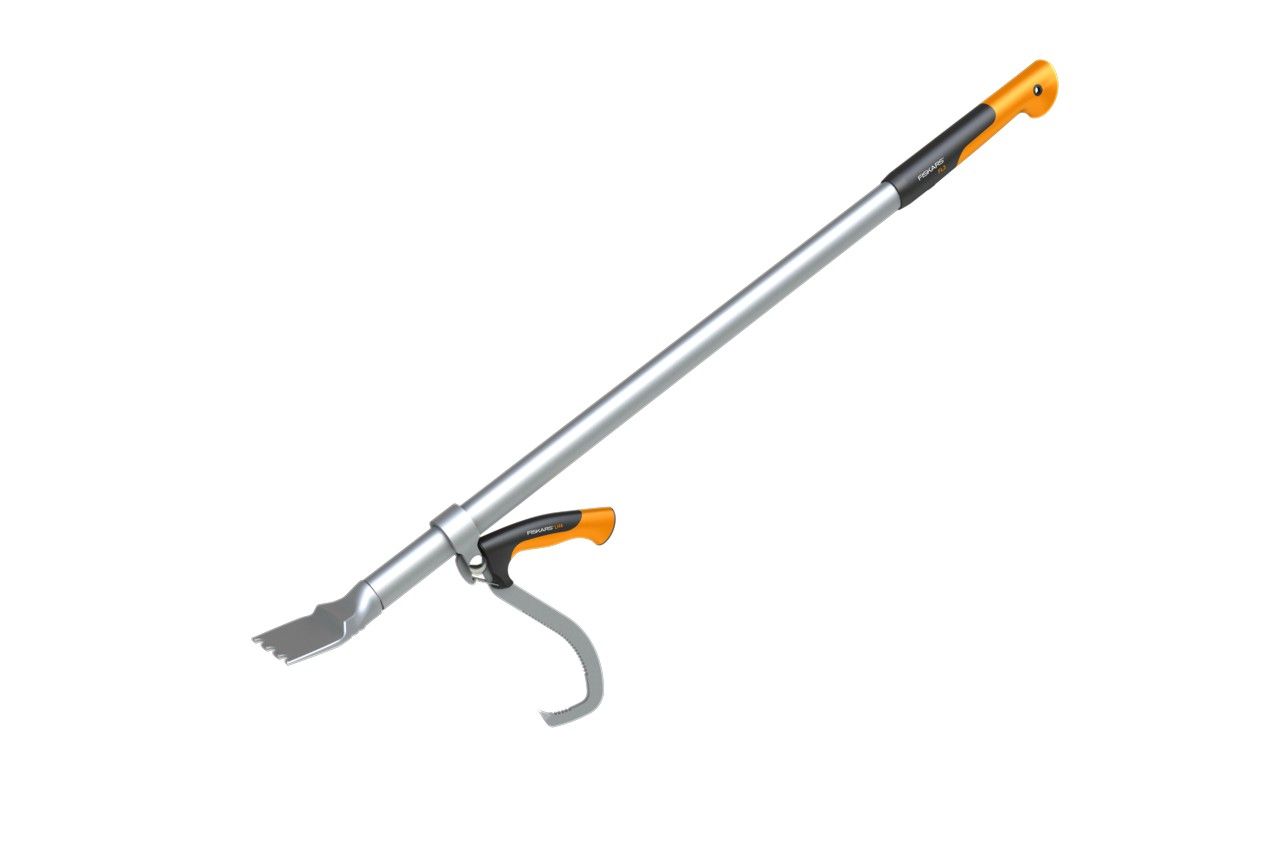 Langetuslabidas koos pööramiskonksuga Fiskars WoodXpert, L