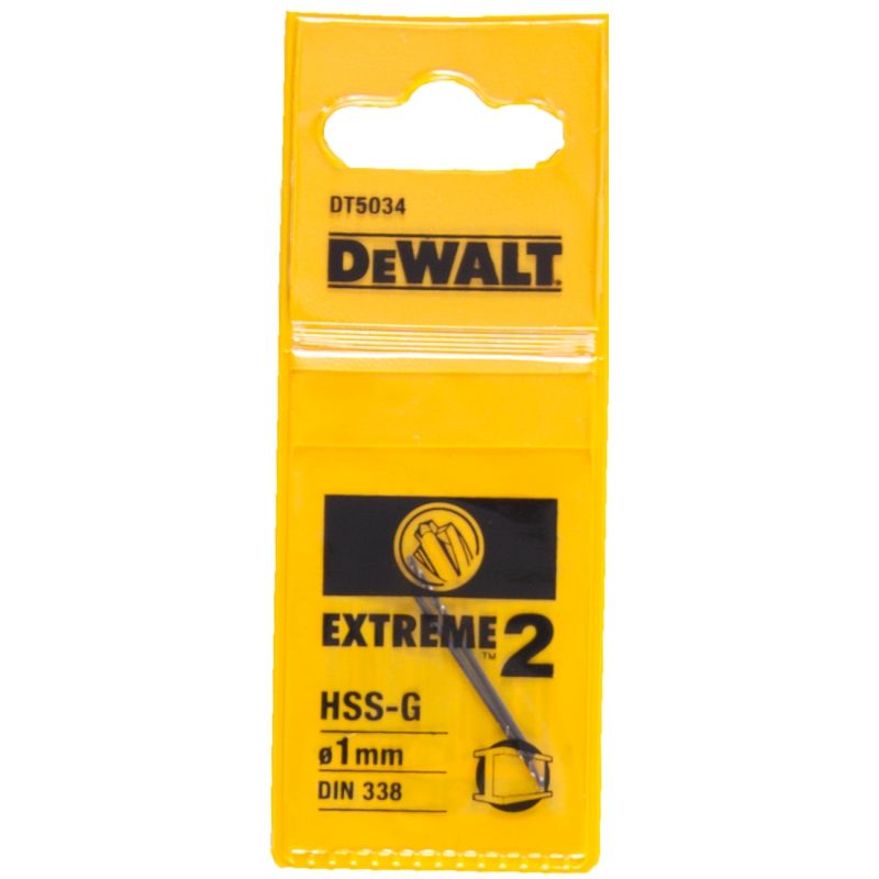 Metallipuur DeWalt Extreme2 HSS-G, DIN 338; 1x34 mm; 2 tk