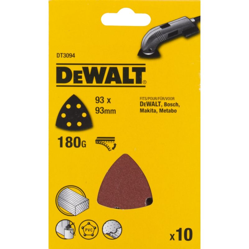 Lihvpaber deltalihvmasinatele 93x93 mm; P180; 10 tk