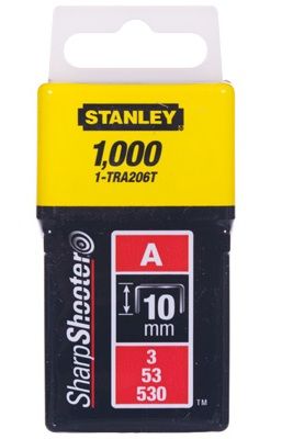 Klambrid Stanley; 11,3x10 mm; 1000 tk.; tüüp A; teras