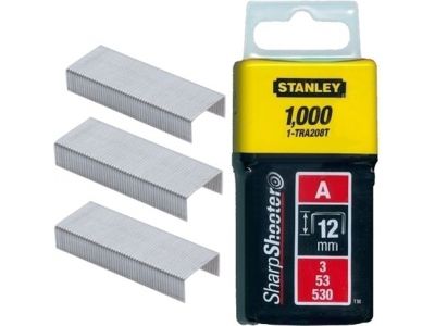 Klambrid Stanley; 11,3x12 mm; 1000 tk.; tüüp A; tsingitud