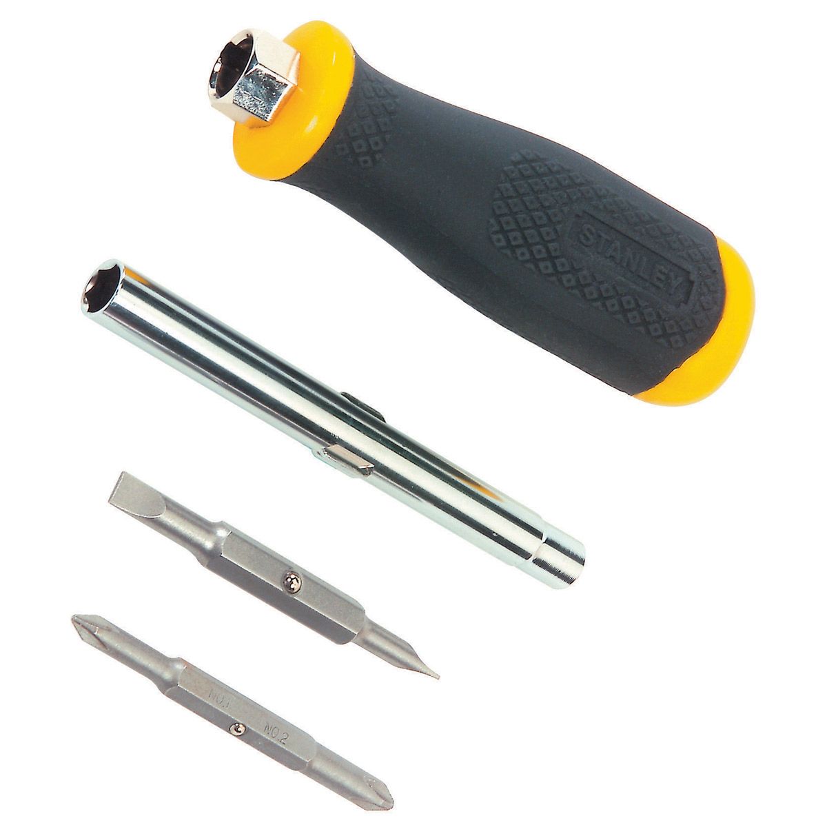 Käepide kruvikeerajale Stanley 0-68-012 + Kruvikeeraja otsakud