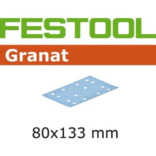 Lihvpaber vibrolihvmasinatele Granat; 80x133 mm; P100; 100 tk