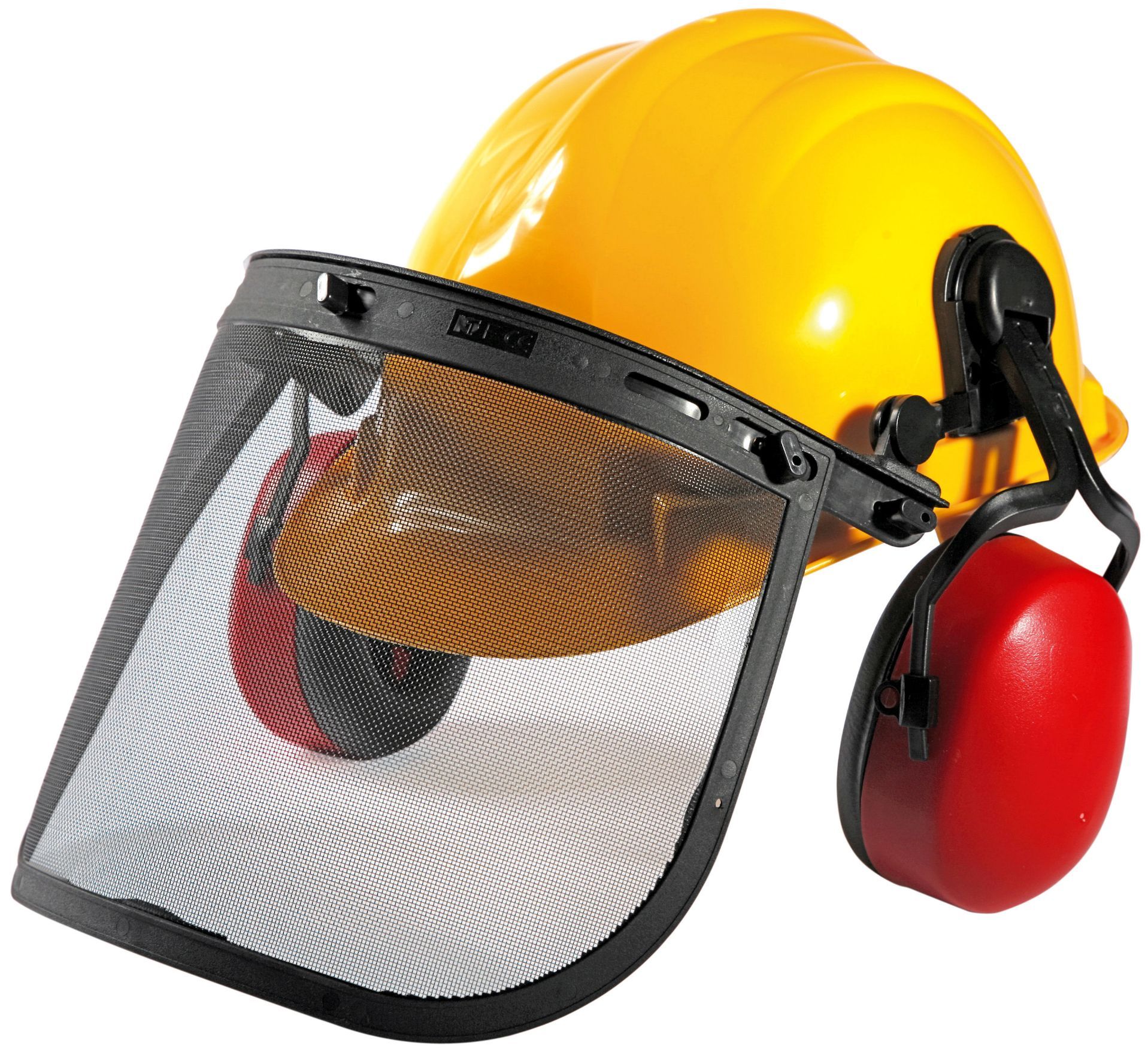 Kaitsekiiver Texas näovisiiriga ja kõrvaklappidega