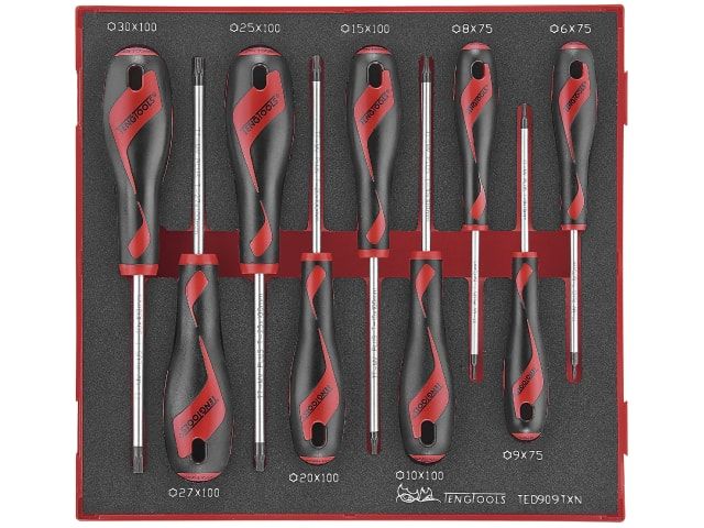 Kruvikeerajate komplekt Teng Tools TED909TXN; EVA; 9 tk