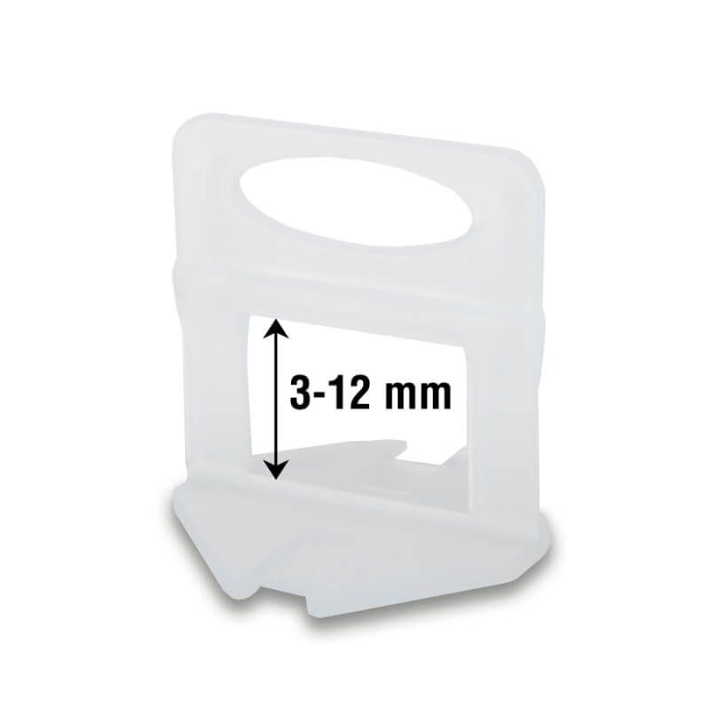 Plaadipaigalduse indikaator Rubi DELTA LEVEL SYSTEM; 3-12 mm; 1 mm; 100 tk